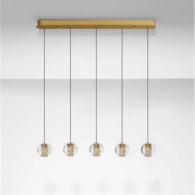 Lustra cu 5 pendule LED design modern LICIO