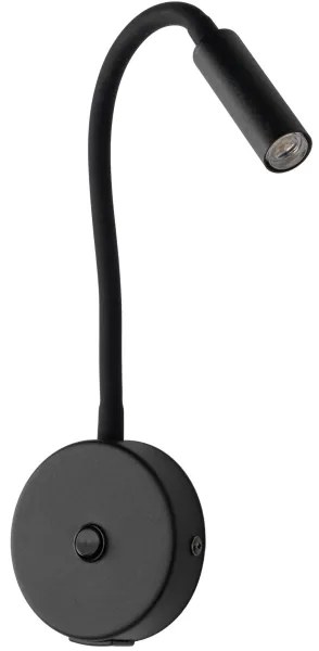 Lampă de perete cu port USB LAGOS 1xG9/3W/5V negru