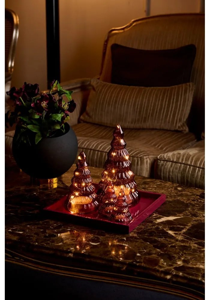 Decorațiune luminoasă burgundy ø 13 cm Lucy – Sirius