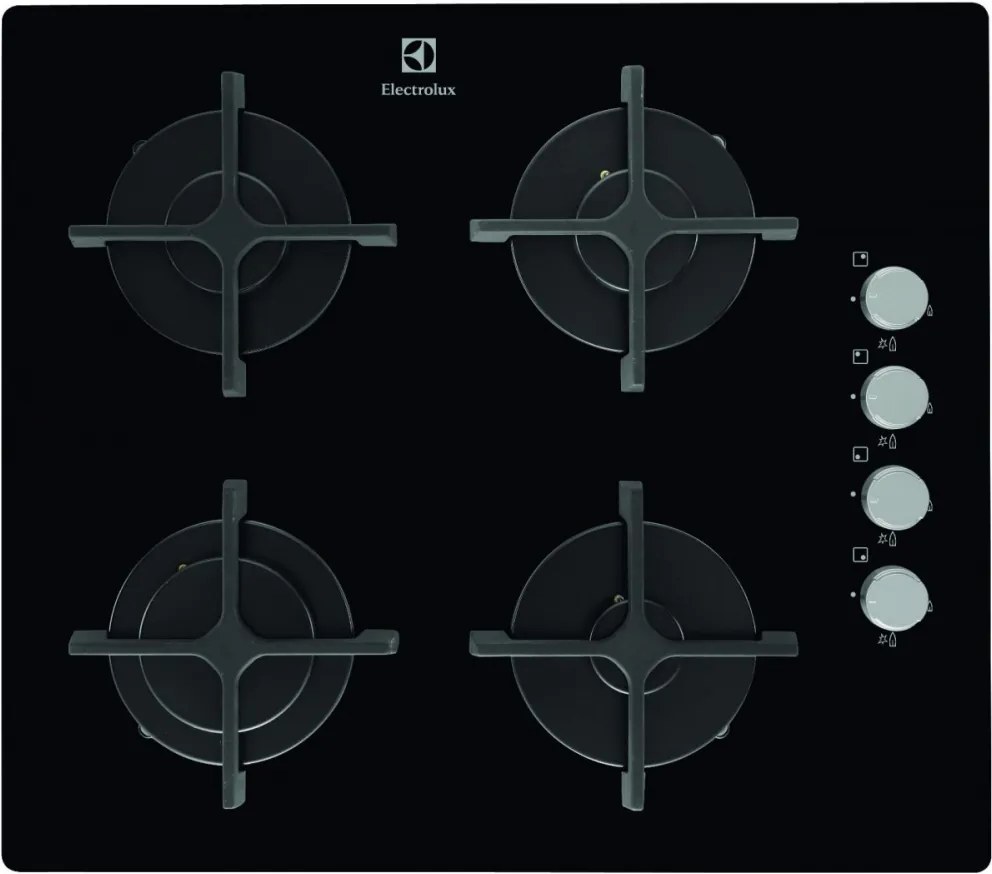 Plita incorporabila vitroceramica pe gaz Electrolux EGT6142NOK, 60 cm latime