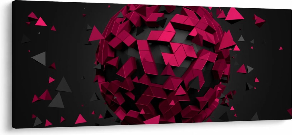 Tablou cu abstracție 3D (120x50 cm)