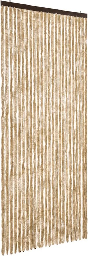 vidaXL Perdea pentru insecte, bej, 100x220 cm, Chenille