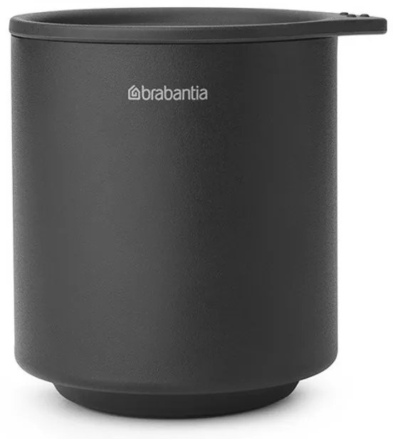 Cutie accesorii pentru baie Brabantia MindSet Mineral 1005686, Baza antiderapanta, Finisaj mineral, Gri