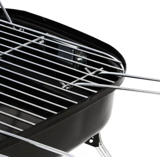 Grătar portabil de cărbune BBQ - roz