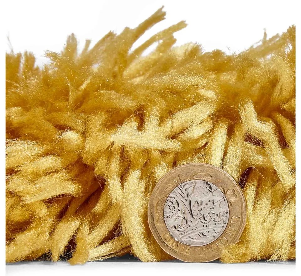 Covor Think Rugs Polar, 80 x 150 cm, galben muștar