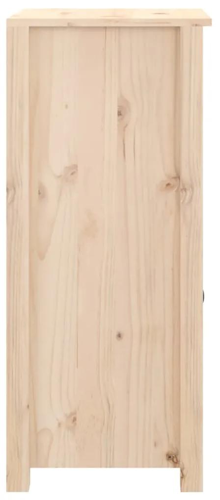 Servante, 2 buc., 40x35x80 cm, lemn masiv de pin 2, Maro, Noptiera