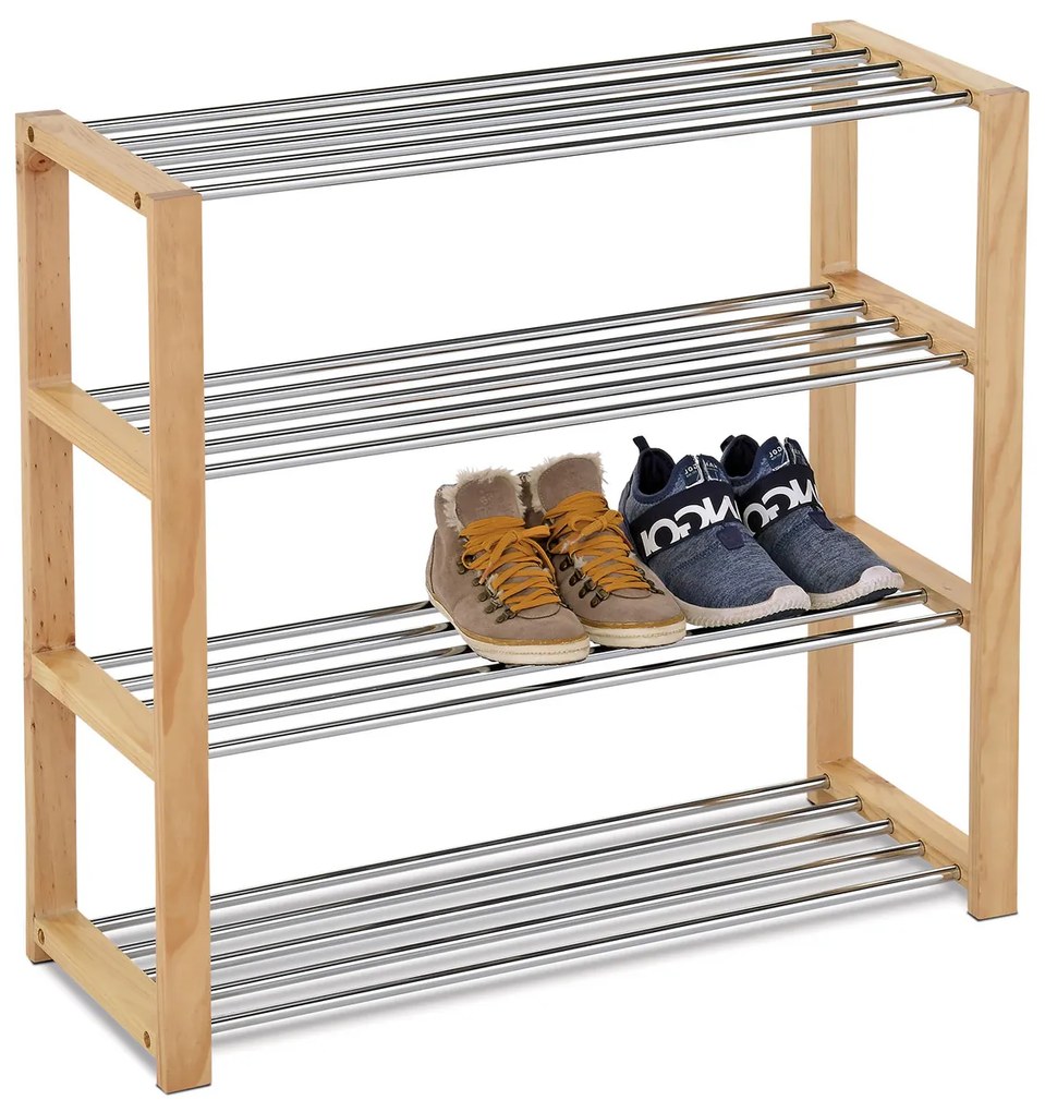 Raft pentru pantofi 4 niveluri, 81 x 30 x 73 cm, 4 etaje