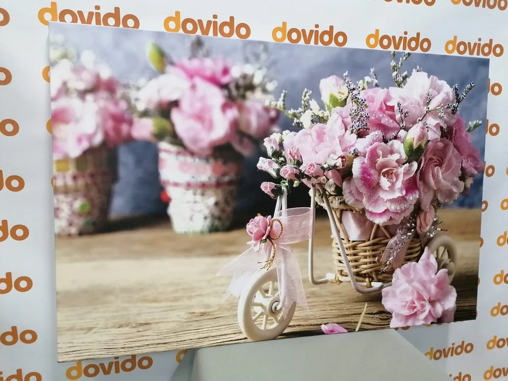 Tablou garoafă roz romantică într-o atingere vintage