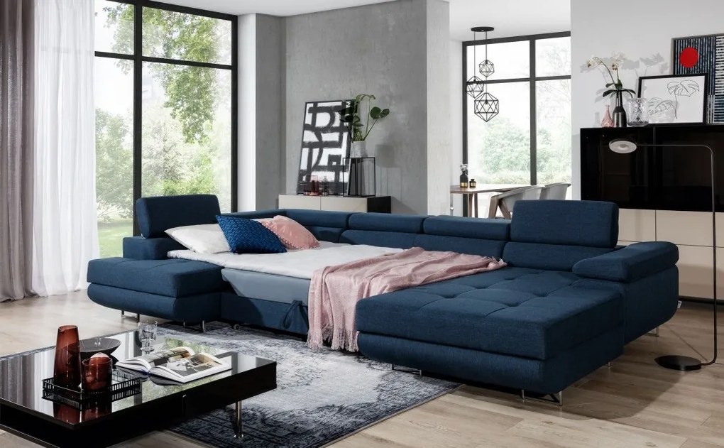 Coltar living extensibil Rodrigo – L345 x l202 x h90 cm