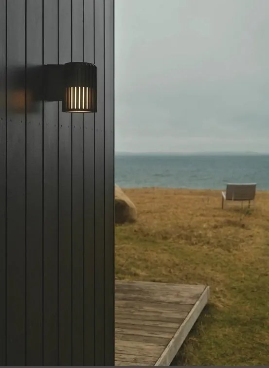 Aplica de perete exterior design nordic IP54 Aludra seaside negru