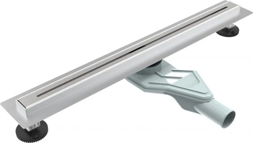Set rigola pentru dus plus capac Inter Ceramic New Generation Slim 60 cm finisaj metal periat