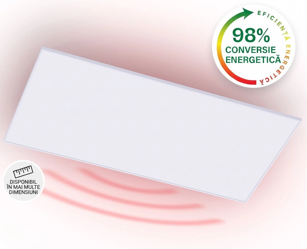 Klarstein Wondersky, Încălzitor infraroșu de tavan, 700 W, 120 x 60 x 6,5 cm (L x Î x l), IP44