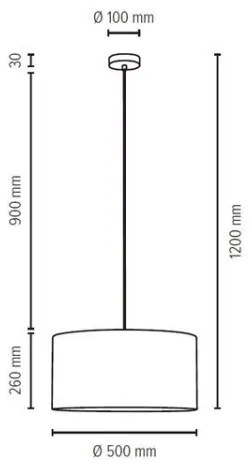 Spot-Light 3754027 - Lustr SCARLETT pe cablu 1xE27/60W/230V