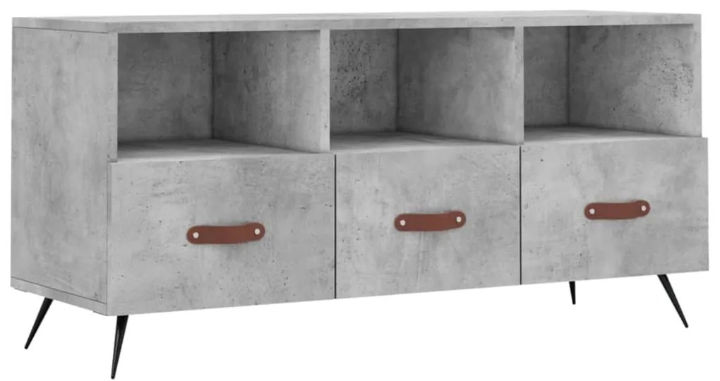 vidaXL Dulap TV, gri beton, 102x36x50 cm, lemn prelucrat