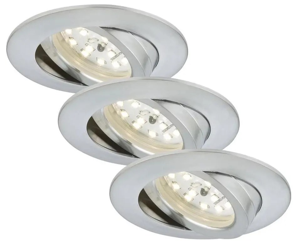 Briloner 7209-039 - Set de 3 corpuri încastrate pentru baie ATTACH LED/5W/230V IP23