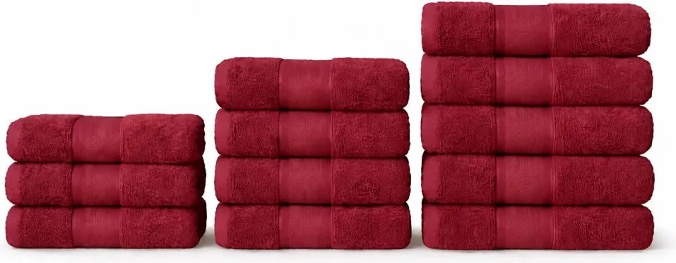Set 12 Prosoape 100% Bumbac – Ușoare &amp; Absorbante, Ideale pentru Uz Zilnic