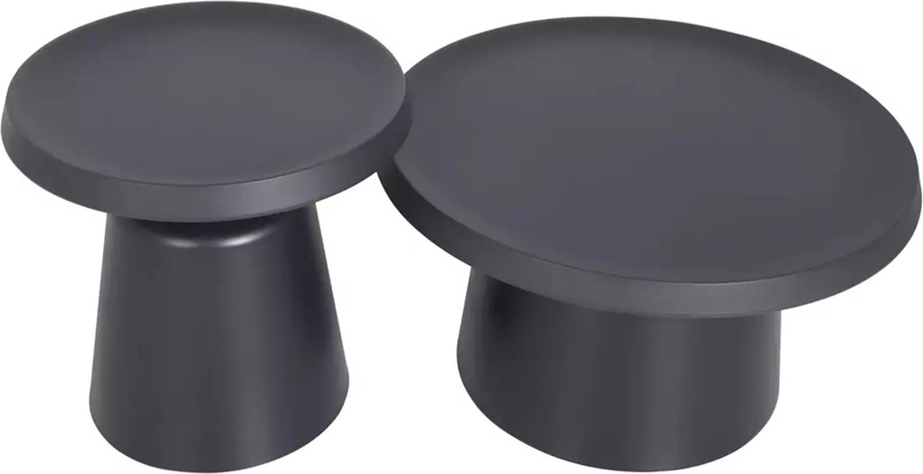 Măsuță de cafea Nerox set - negru mat