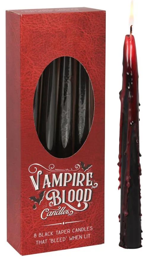 Set 8 lumanari gotice Victorian Vampire - Sangele vampirului 15.2 cm