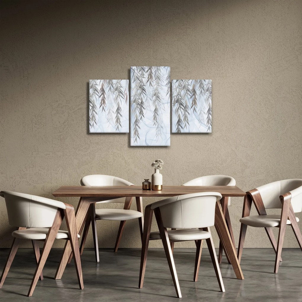 Tablou - Crenguțe de salcie fundal albastru (90x60 cm)