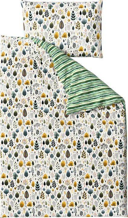 Lenjerie de pat policoton TREEVELLA POLY verde Dimensiune lenjerie de pat: 70 x 90 cm | 140 x 220 cm