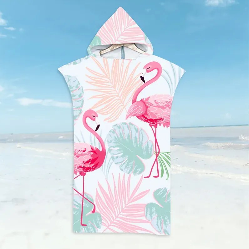 Patura de plaja FLAMINGO set familial 2 buc, colorata