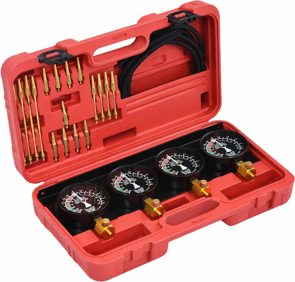 vidaXL Set scule sincronizator carburator și măsurare vid