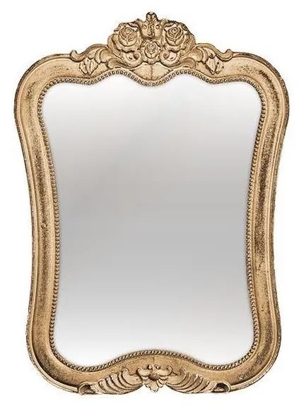 Oglindă de perete 69x49 cm auriu
