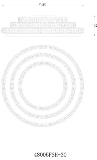 Globo 48005FSH-30 - Plafonieră LED MAGNIFIQUE, dimabilă, 30W, 230V