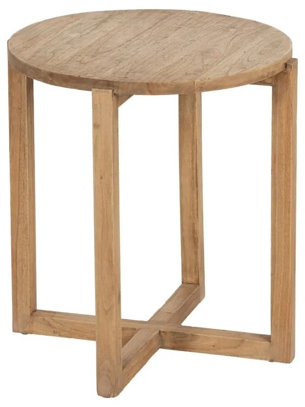 Măsuță auxiliară rotundă din lemn de mindi ø 40 cm Dala – Ixia