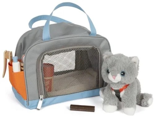 Pisică de pluș cu set de îngrijire Small Foot