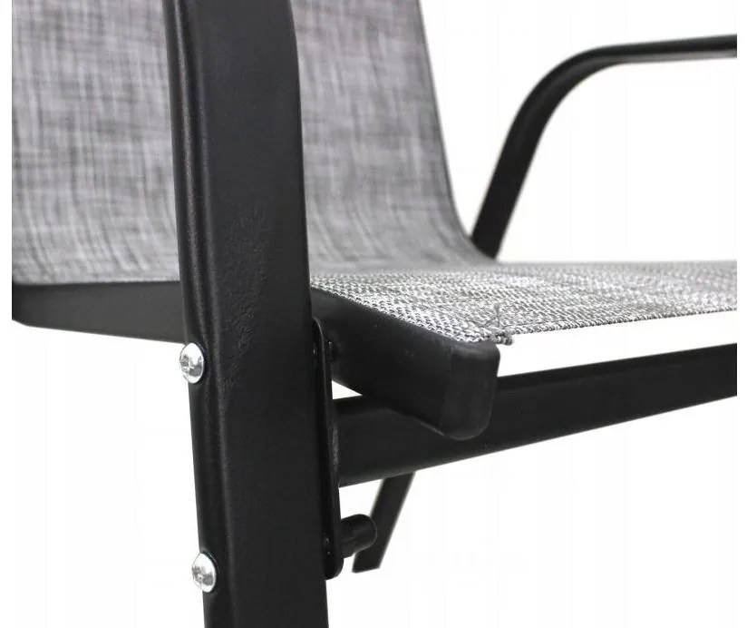 Set mobilier de grădină Bissi (gri) (pentru 4 persoane). 1096315