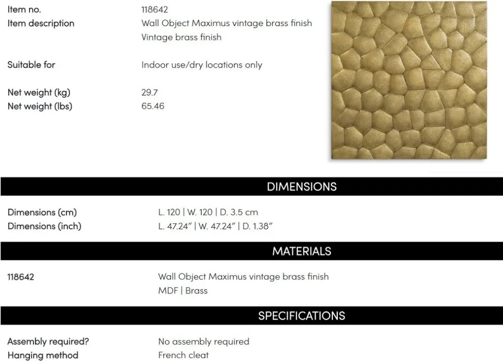 Decoratiune de perete LUX Maximus 3D piele de sarpe