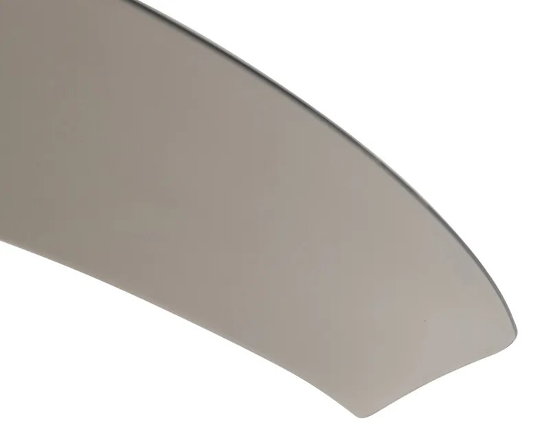 Ventilator de tavan modern negru cu lame de fum - Bora 52