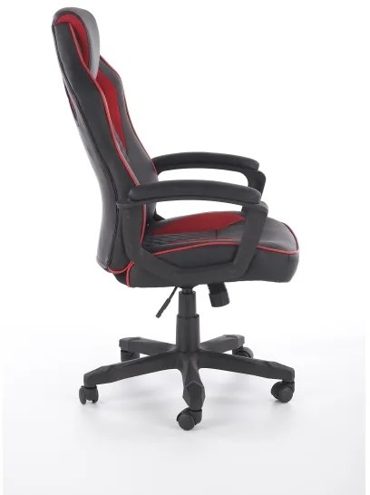 Scaun de birou HELO negru/roșu