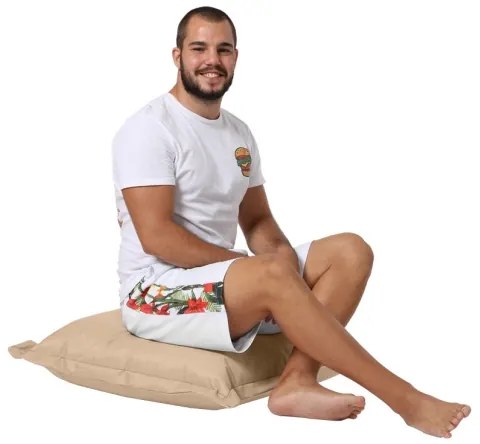 Pernă de podea 70x70 cm bej