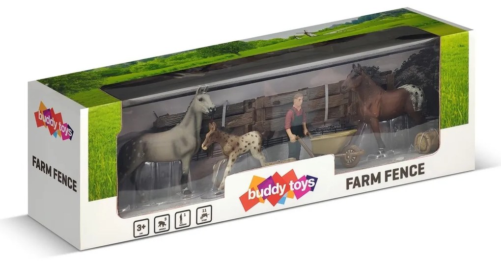 Buddy Toys BGA 1011 Fermă, țarc, 43,5 x 14,5 x10,5 cm