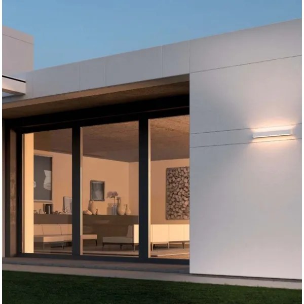 Redo 90259 - Aplica de perete LED pentru exterior AROOS, 21W, 230V, 3000K, IP65, albă