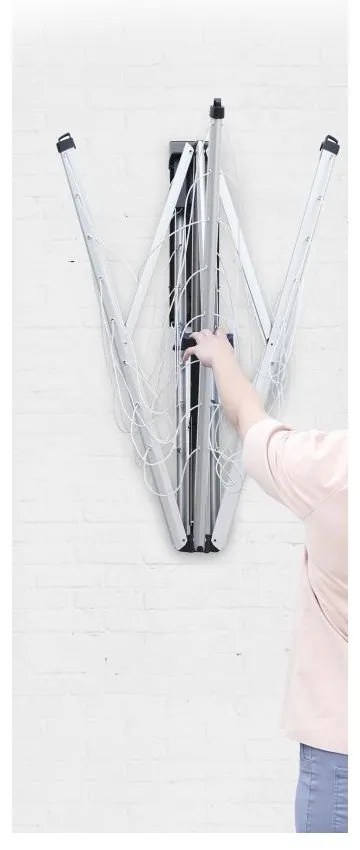 Uscător de rufe pentru grădină/de perete WallFix 24m – Brabantia