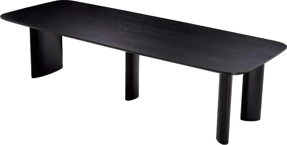 Masa dining moderna design LUX Harmonie L negru 300x116cm