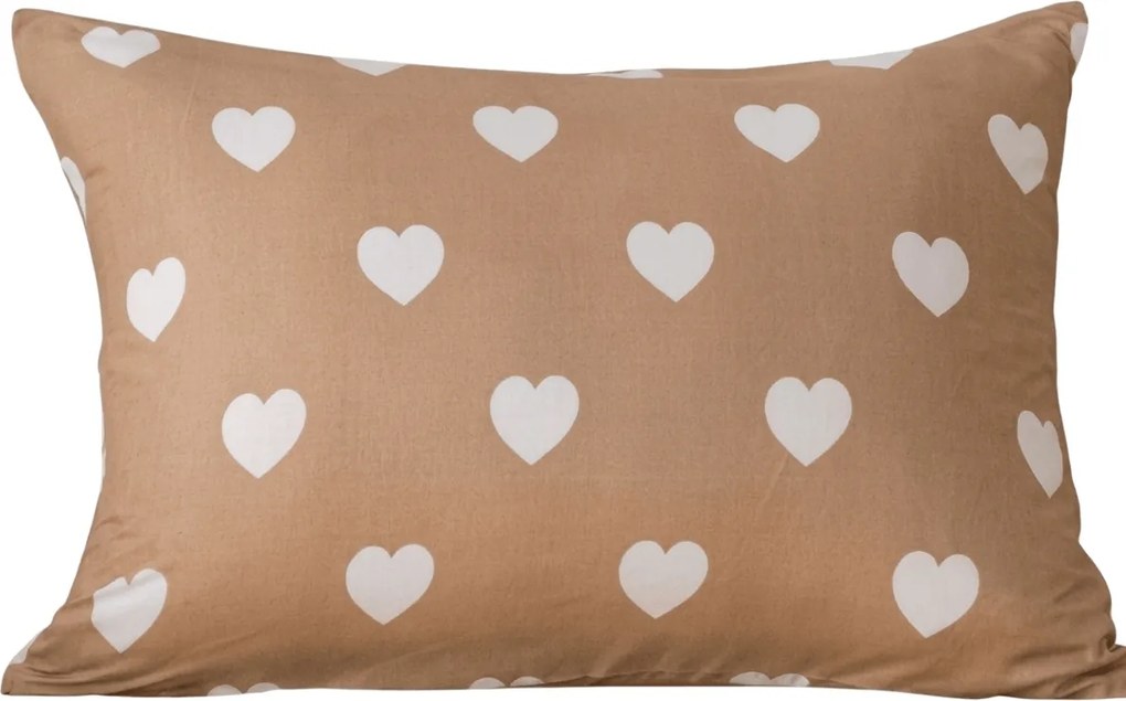 Fata de perna din microfibra CARAMHEART 50x70 cm, maro