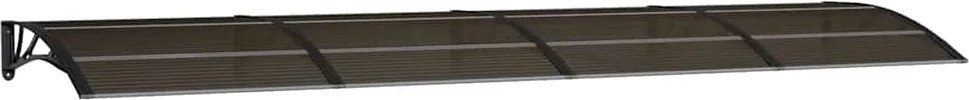 vidaXL Copertină de ușă neagră 400x100 cm, policarbonat