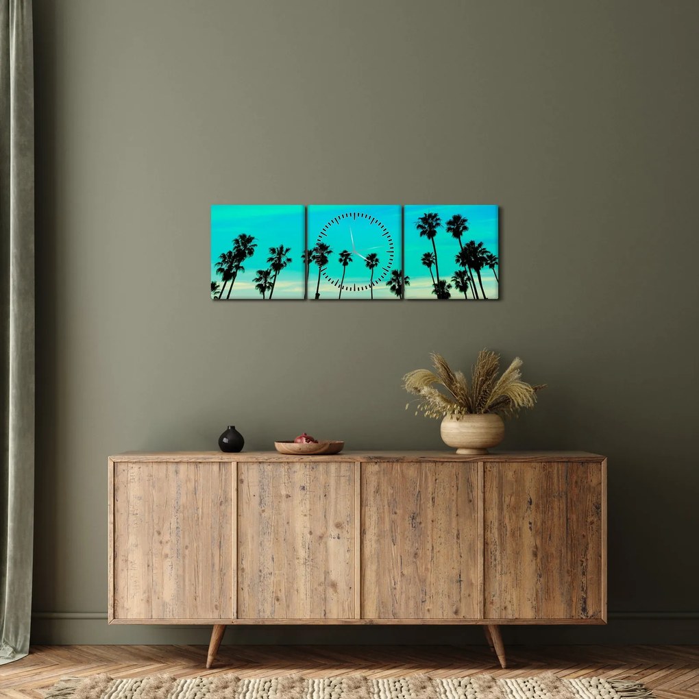 Tablou - California (cu ceas) (90x30 cm)