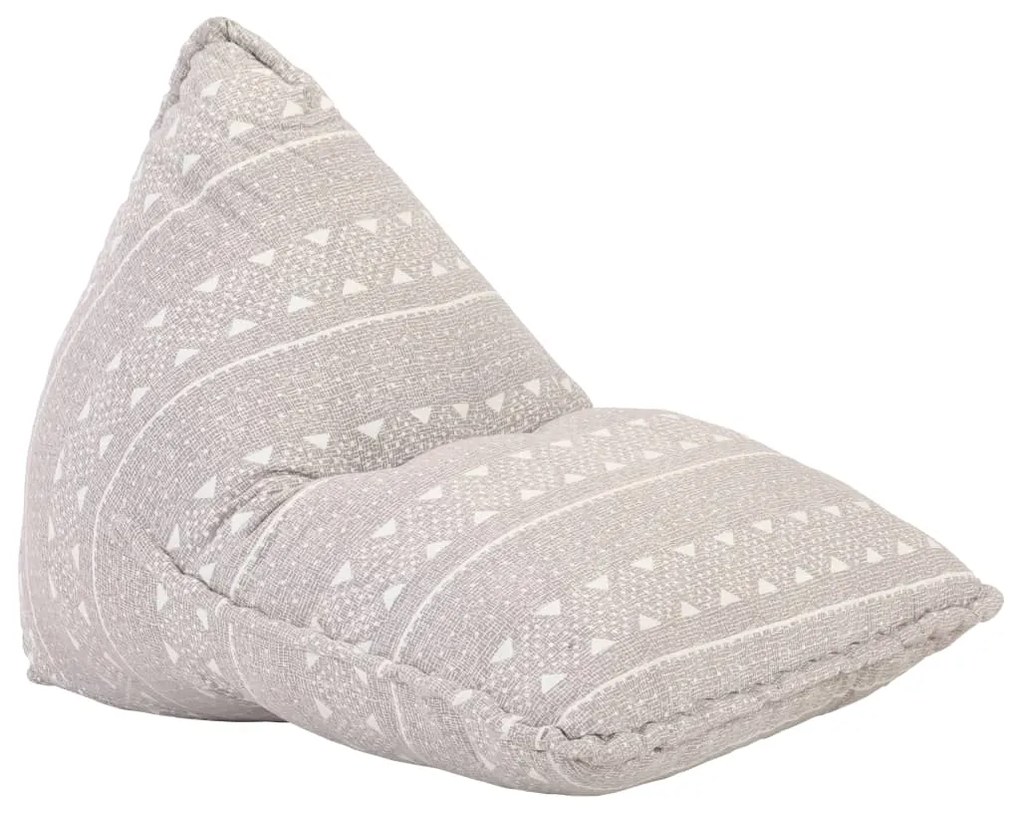287729 vidaXL Canapea tip sac, maro deschis, material textil, petice
