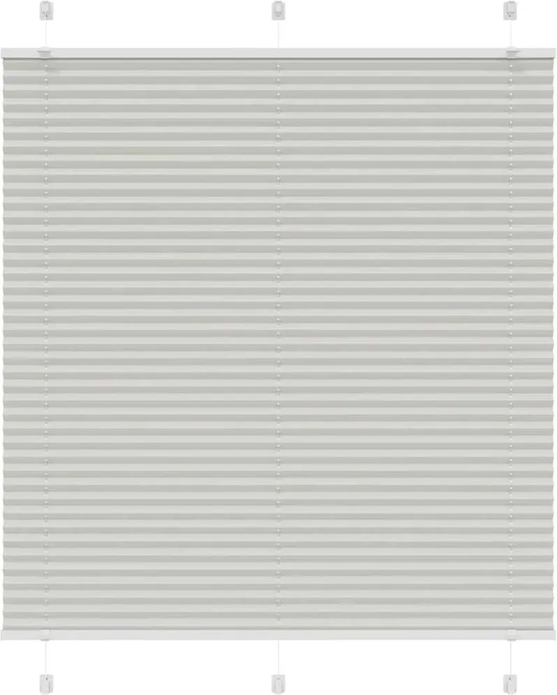 vidaXL Jaluzea plisată gri deschis 115x100 cm Lățime țesătură 114,4 cm