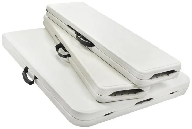 JAKS Set pliabil pentru bere 180 cm alb