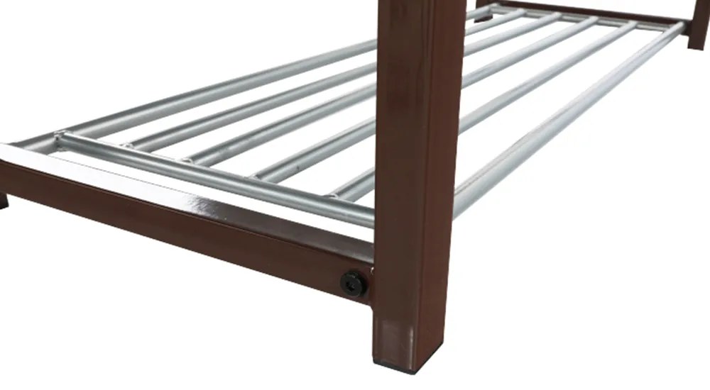 Banca cu rafturi pantofi, ciocolatiu maro inchis