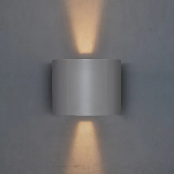 Aplică LED de exterior Brilagi RONDO LED/6W/230V gri IP54