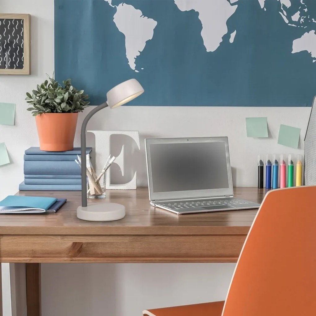 Veioza LED, lampa de masa design modern Berry alb
