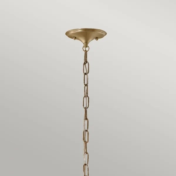 Lustră pe lanț Kichler KL-DELAROSA-P-WH DELAROSA 1xE27/60W/230V alb/alamă