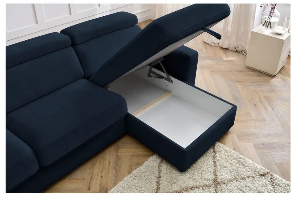 Colțar albastru închis extensibil (cu colț variabil) Monaco – Bobochic Paris